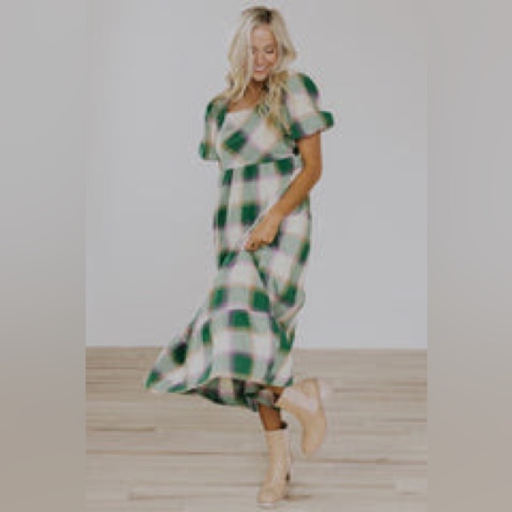 Penny Lane Plaid Dress Roolee size Small, Like New!